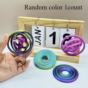 3D Printed Rotating Ring Toy, Fun Gift for Adults, Office Use & Gaming, Mini Creative Toy with Physical Gyroscope Design Spinners