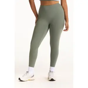 SPORTBODY® SPORTY HIGH-RISE LEGGINGS - KELP