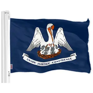 Louisiana State Flag 150D Printed Polyester 3x5 Ft