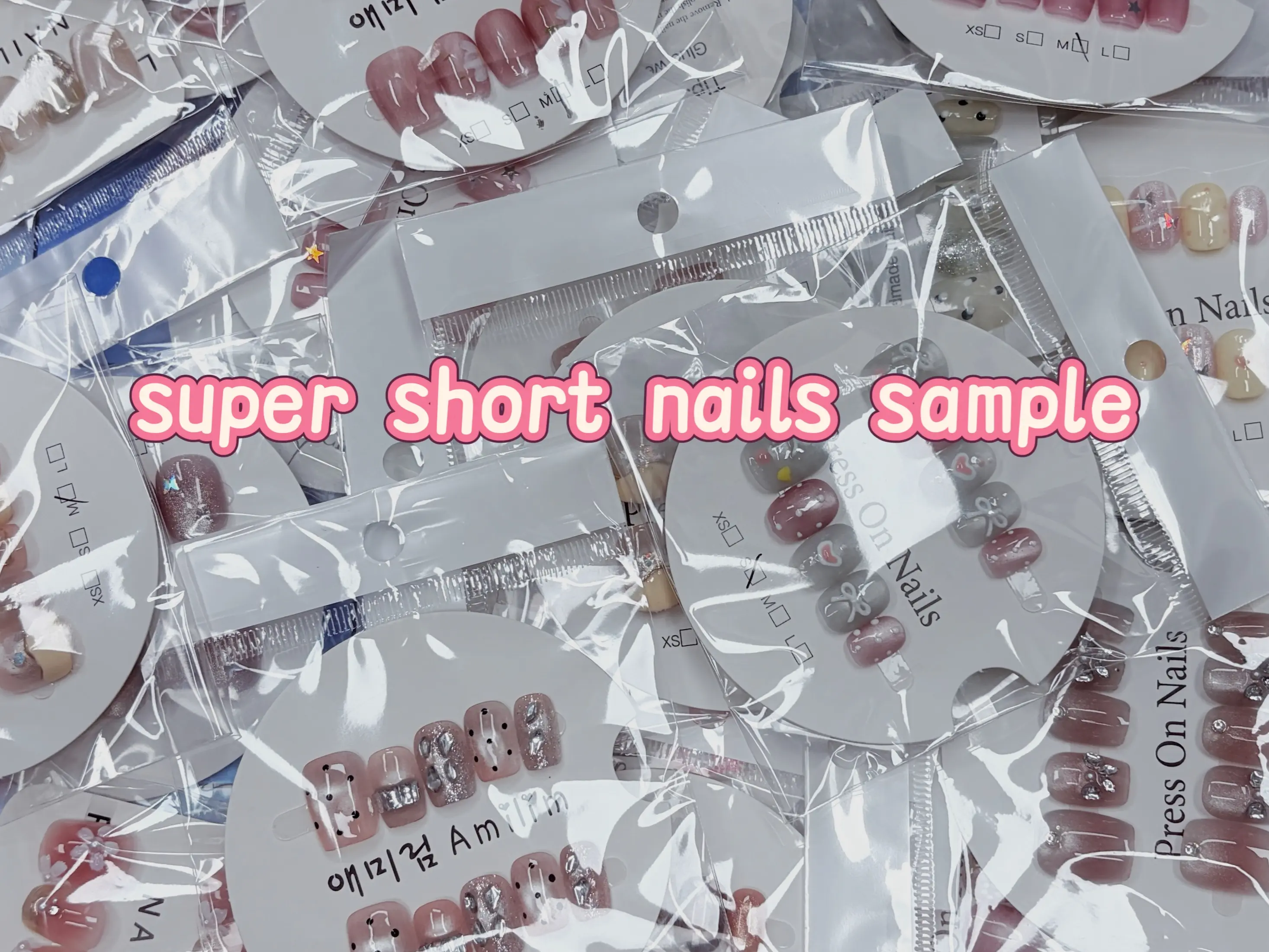 Jojo:$30 for 20 pairs handmade press on fancy nails optional shapes and  mixed styles