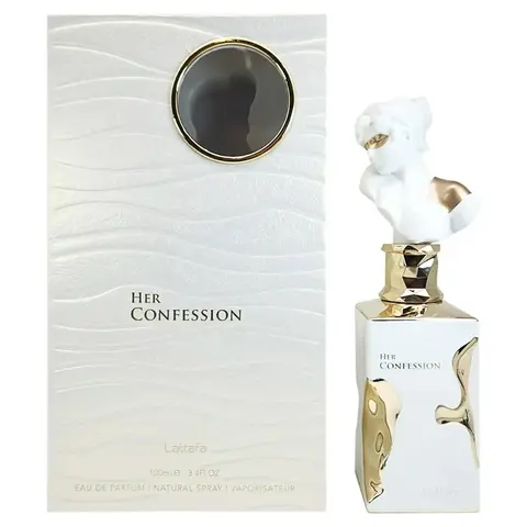 Lattafa Perfumes Her Confession Eau De Parfum  For Women 100ml (3.4 Oz) - New Release With Notes Of Vanilla, Jasmine & Tuberose Floral Fragrance fragrance i got you  vanilla