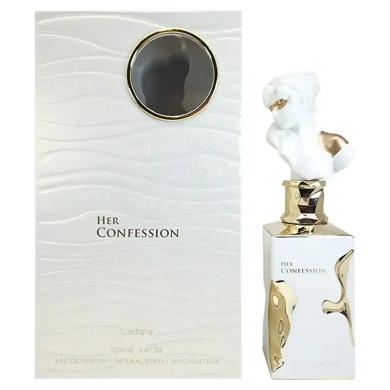Lattafa Perfumes Her Confession Eau De Parfum For Women 100ml (3.4 Oz) - New Release With Notes Of Vanilla, Jasmine & Tuberose Floral Fragrance fragr