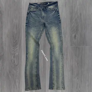 NARR - Stacked Fit Plain Denim - Light Teal - 80445