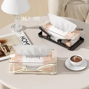 Premium sense liftable paper storage box creative spring paper box living room bedroom dining room household tissue box