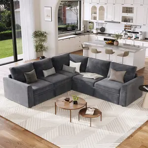 Garvee Modular Sectional Sleeper Sofa with Pull Out Bed