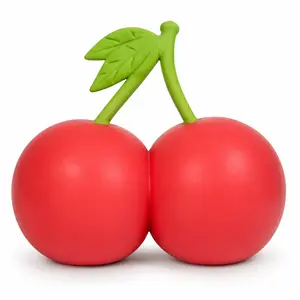 Giant Cherry Soft Sensory Toy—a soft, squeezable stress-relief toy suitable for children, teens, and adults; a fun, slow-rebound desktop toy and gift