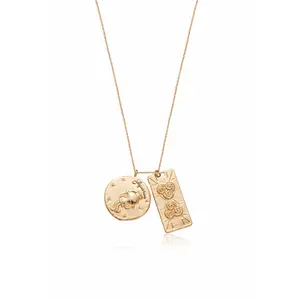 Zodiac Double Medallion Necklace
