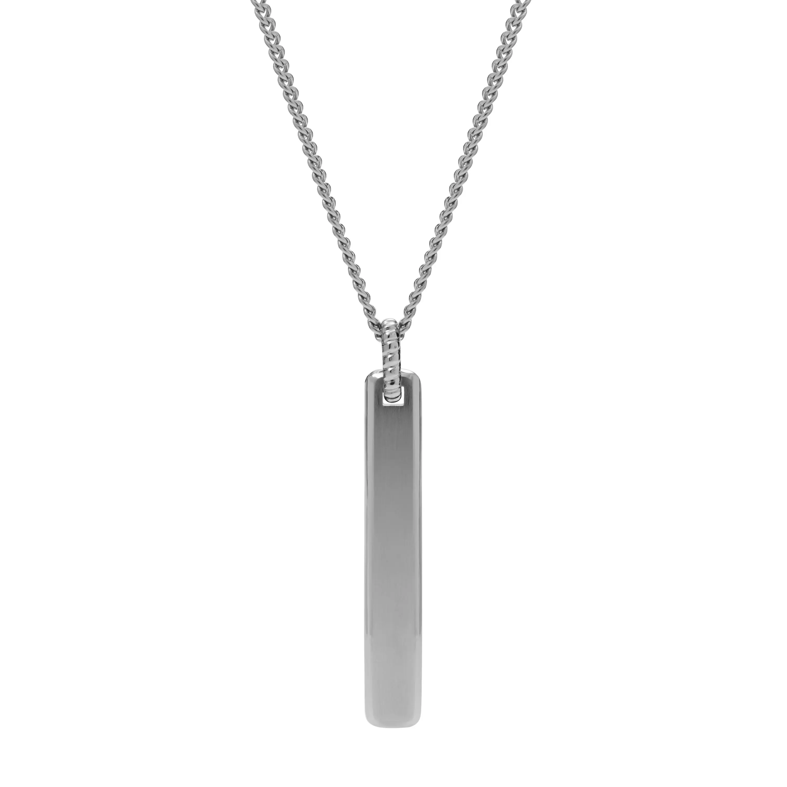 Fossil Men's Ellis Vintage Casual Stainless Steel Pendant Necklace