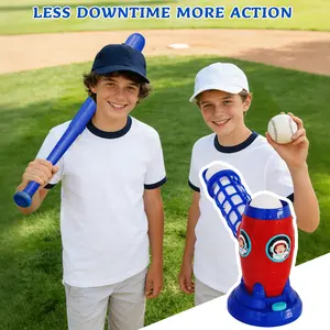T Ball Sets for Kids 3-5 5-8, Kids Baseball Toys with 5 Balls/Softball Pitching Machine/Adjustable Batting Tee, Sports & Outdoor Toys for Toddlers Boys & Girls, Tball Games for boys Ages 3–12 Years