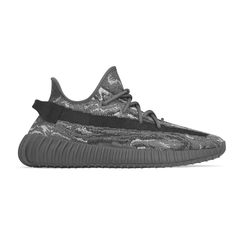 adidas Mens Yeezy Boost 350 V2 Lace Up Sneakers Shoes Casual - Grey