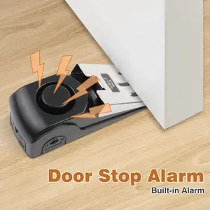1 Count door intrusion alarm, compact lightweight fits in backpack, suitable for hotel and stay alone