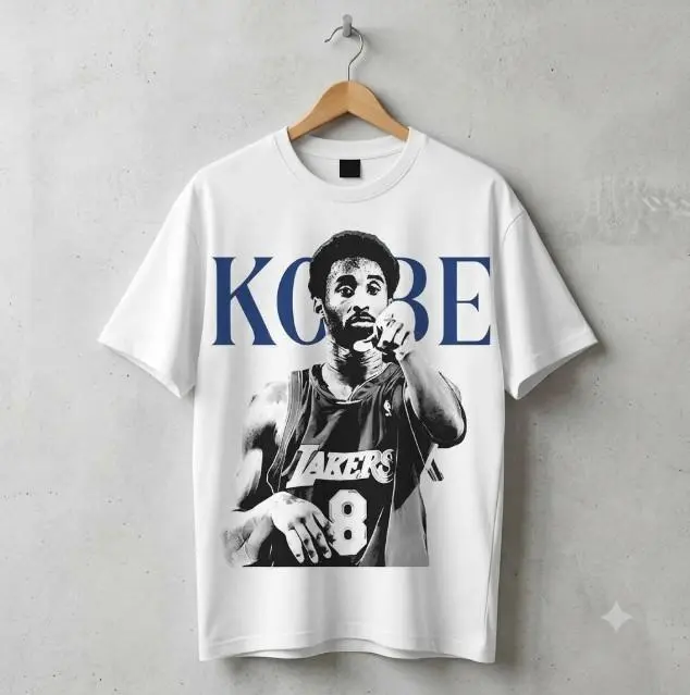 Kobe Bryant Vintage Basketball T-Shirt, Mamba Graphic Tee, Retro Sports Shirt, Unisex Crew Neck, Streetwear Gift for Basketball Fans