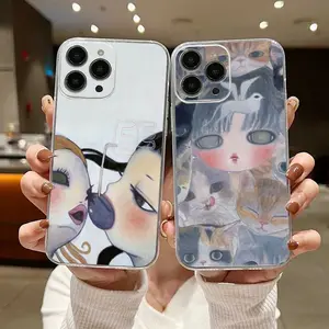 Aya Takano Art Phone Case For iPhone 16,15,14,13,12,11 Plus,Pro,Max Plus,Transparent Silicone Soft