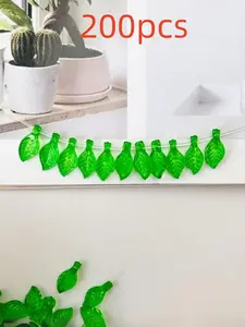 200pcs Acrylic Leaf Miniature Transparent Beads, Miniature Leaves, DIY Jewelry Making Supplies, Handmade Bracelet Earring Keychain Accessories