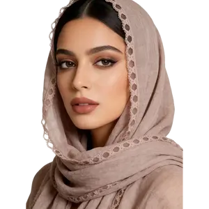 1 piece solid-color pleated Muslim headscarf/shawl, multipurpose vintage art-style lightweight shawl, elegant Muslim headscarf