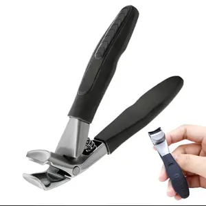 Toe Nail Clipper for Elderly, Sharp Wide-Opening Design, Long Handle with Catcher, Ideal for Thick Nails