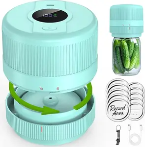 Mason Jar Vacuum Sealer Kit, Electric Sealer for Wide and Regular Mouth Mason Lids, Canning Vacuum Sealer Mason Jar, Automatic Vacuum Sealer Machine for Food Storage