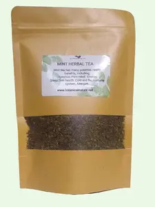 Mint Herbal Tea - 7H, 3W, 4L - Herbal Beverage with Benefits for Digestion, Stress Relief, and Improved Immunity Organic