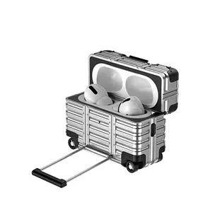 Creative Fun Luggage Case Compatible AirPods 4 Earphone Case, Pro Generation Ii Protection Cover, New Apple Wireless Bluetooth-compatible Gen Iii