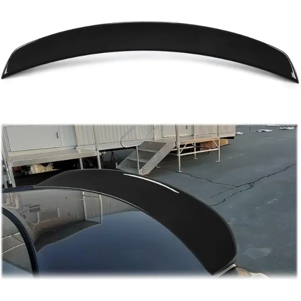 HECASA Glossy Black Rear Trunk Spoiler Wing, High-Grade ABS Resists Daily Wear, Aero Rear Boost Airflow Aid for 2011-2023 Chrysler 300, 300C, 300S All Models - Auto Replacement Body Part, Car Accessory, Car Accessories, Automotive