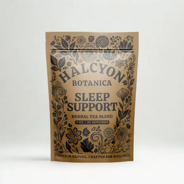 Natural Sleep Support Herbal Loose Leaf Wellness Tea, 4 oz - 30 servings