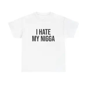 "I Hate My Man" T-Shirt | Bold Text Graphic