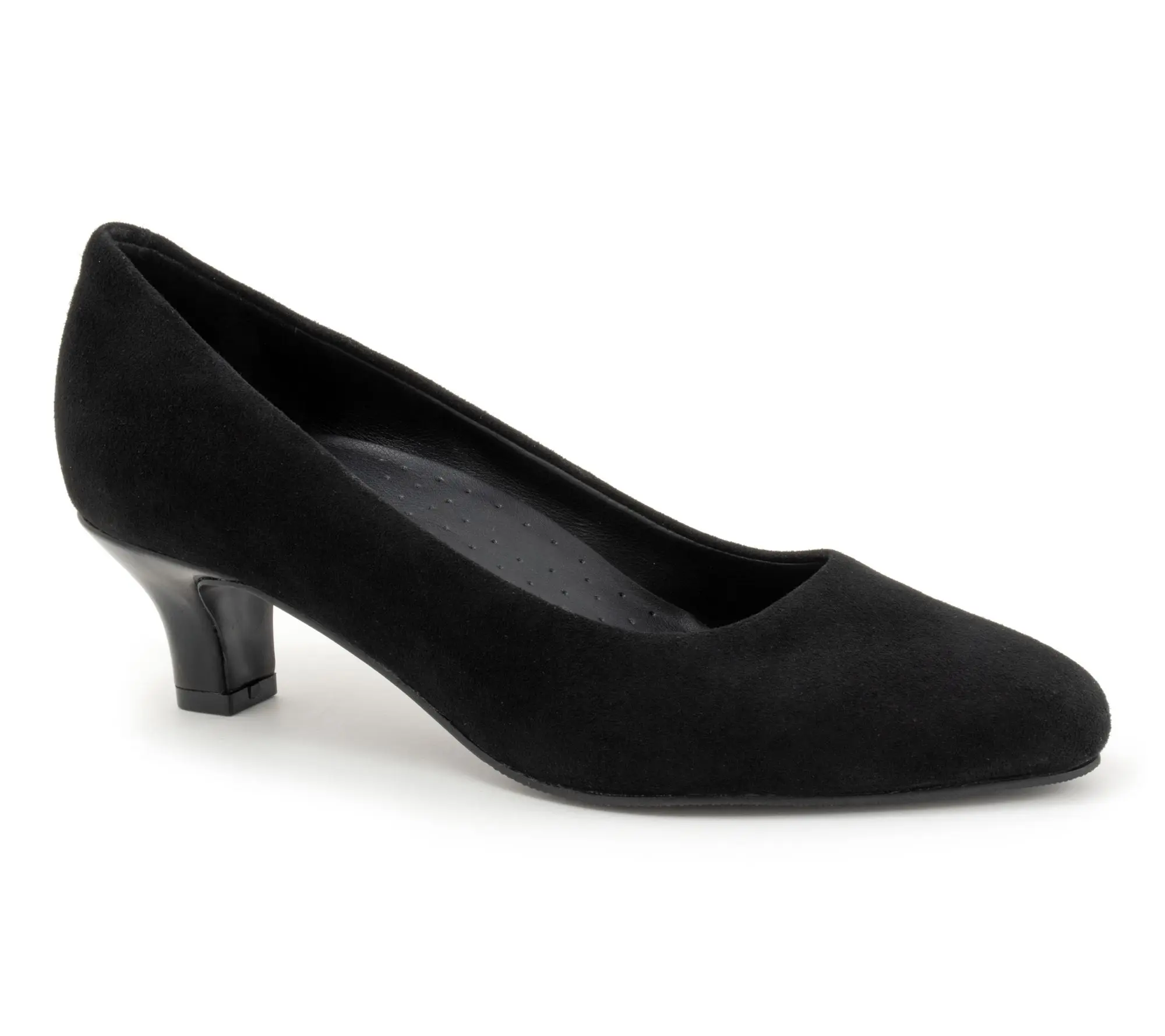 Trotters Kate Leather Kitten Heel Pump
