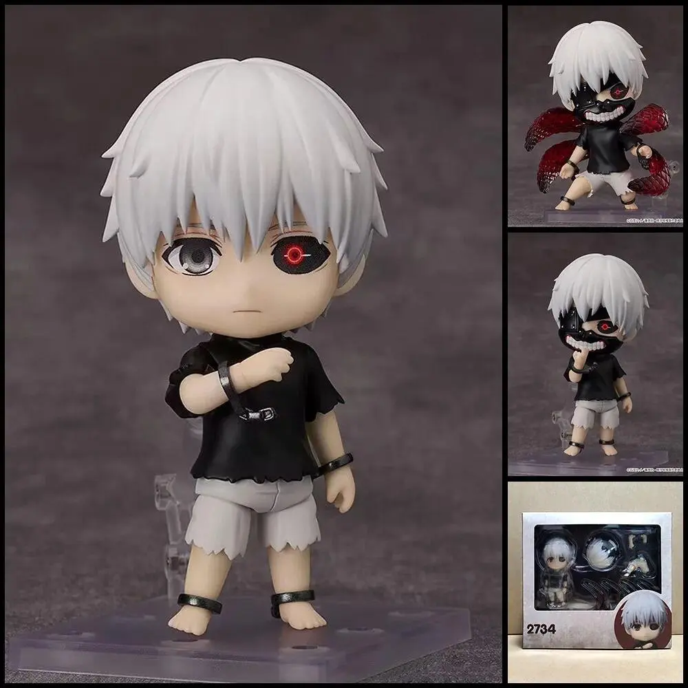 Tokyo Ghoul Kaneki Ken No.2734 Posable Action Figure With Interchangeable Faces Anime Collectible Figurine Desktop Decor