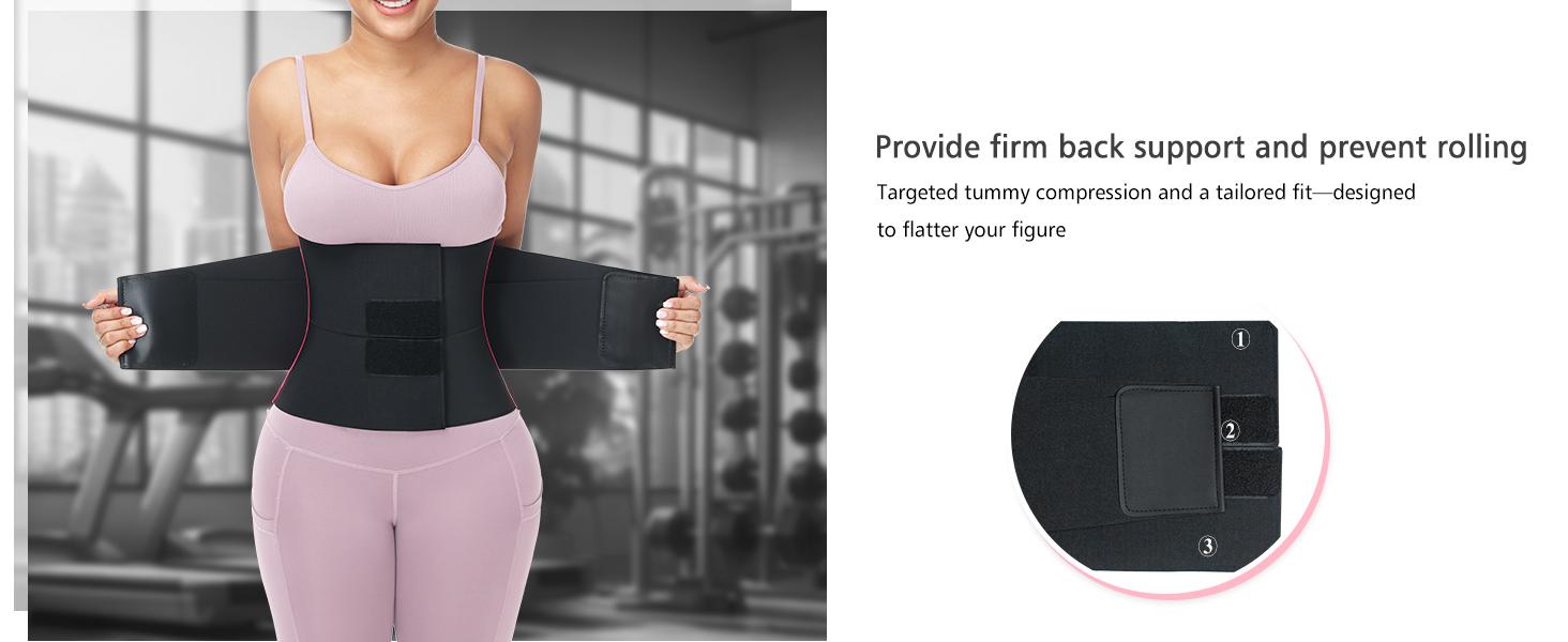Women's 3-Segment Waist Trainer Belt - Tummy Control Shaper, Fitness Support for Workout & Back Relief, Waist Trainers, Shaper Waist Trainer