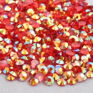 Transparent Lt Siam AB Resin Rhinestones