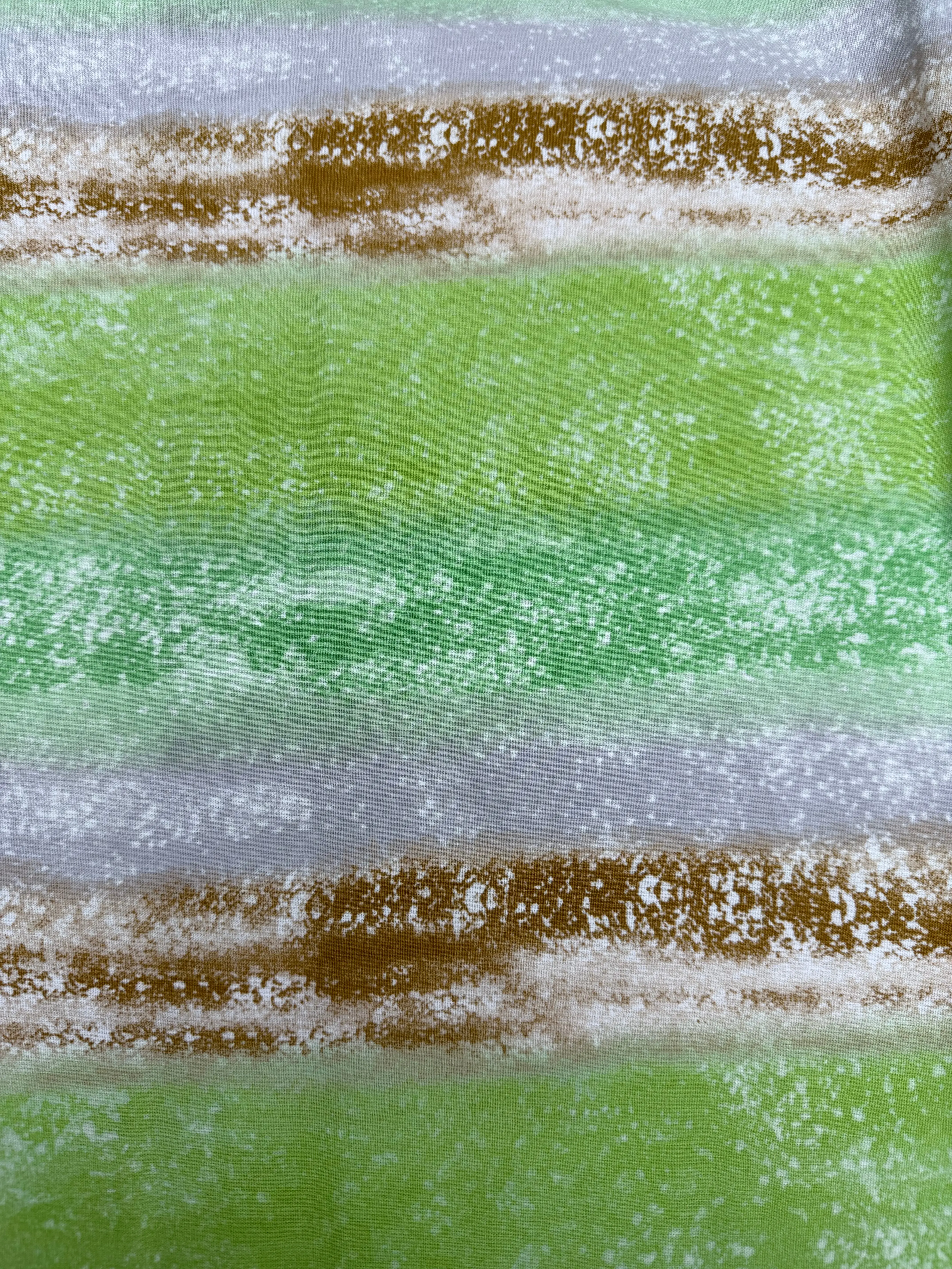 Green Watercolor Quilting Fabric | 8-Yard Continuous Cut