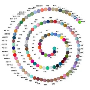 15mm Silicone Beads Bulk Pack Solid all Color Bracelet Keychain Silicone Bead