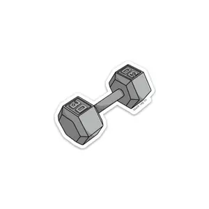 Blank Tag Co.® Waterproof Sticker - Dumbbell