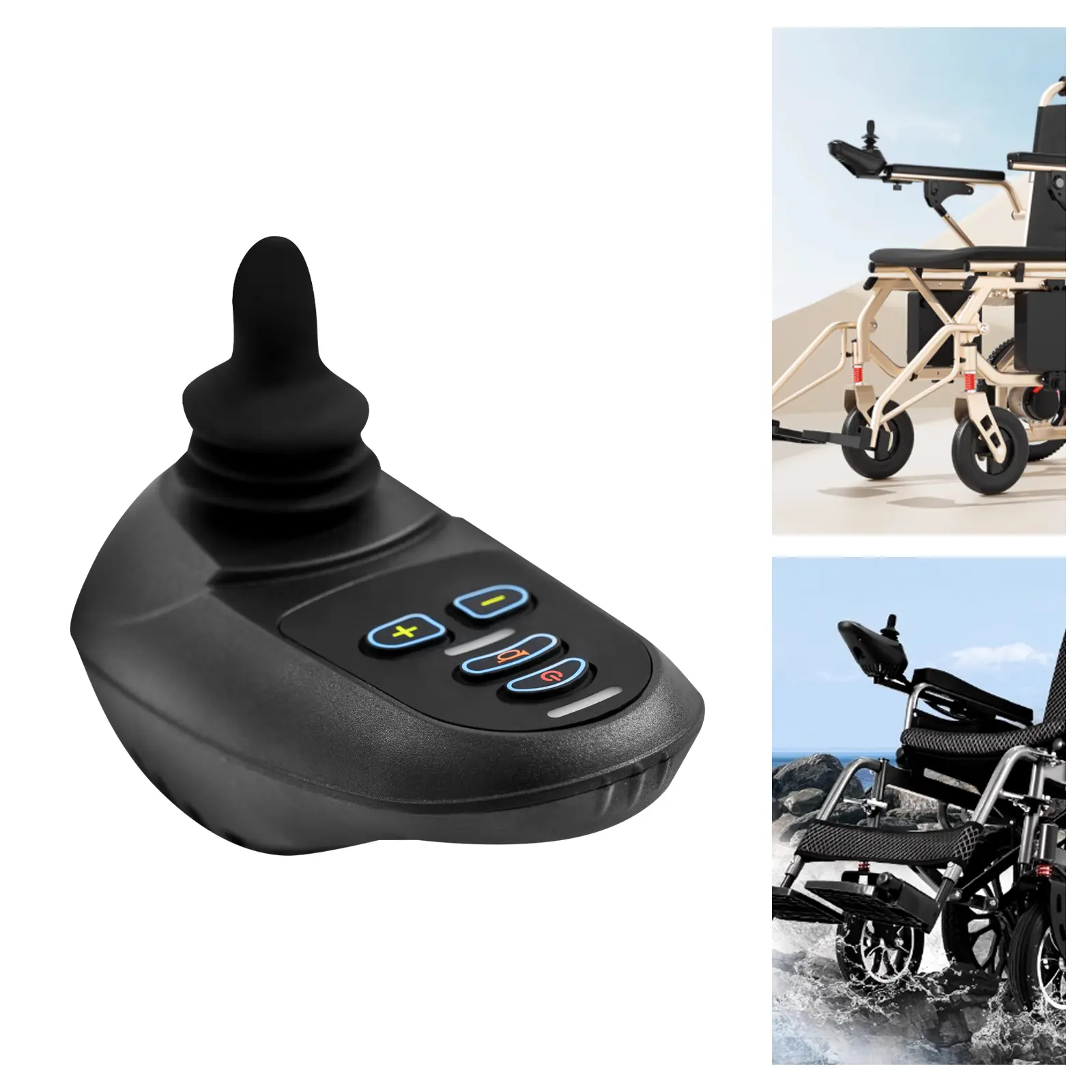 Electric Wheelchair Joystick Controller 24V 50A, DC Brush Motor Drive with 5 Speed Adjustable, Replacement Control for Mobility Scooter
