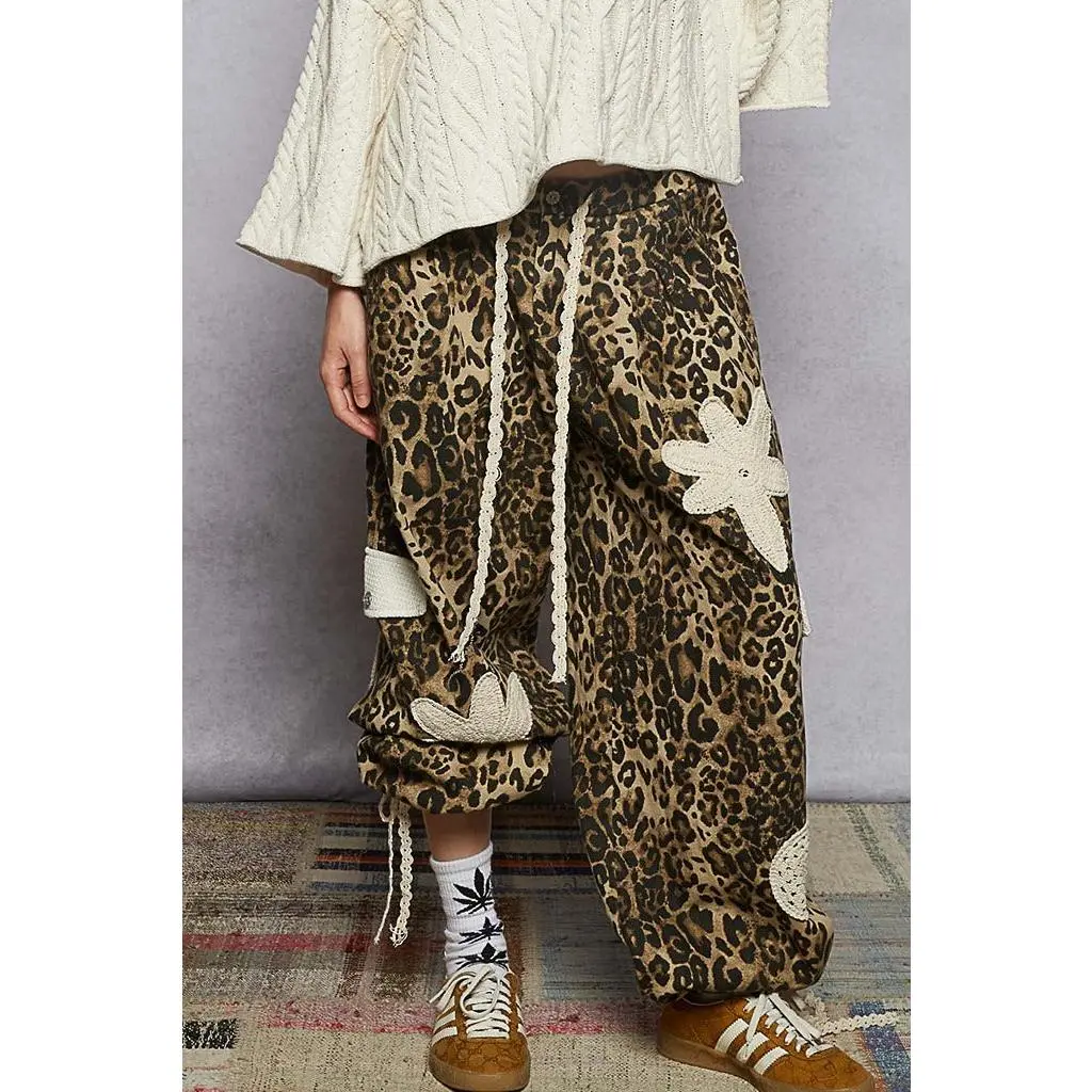 HER Leopard & Cream Joggers