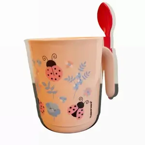 Tupperware Lady Bug Mug with Spoon