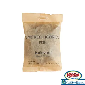Kolsvart Smoked Licorice Swedish Candy Fish, 4.2oz Kolsvart Smoked Licorice Swedish Candy Fish, 4.2oz
