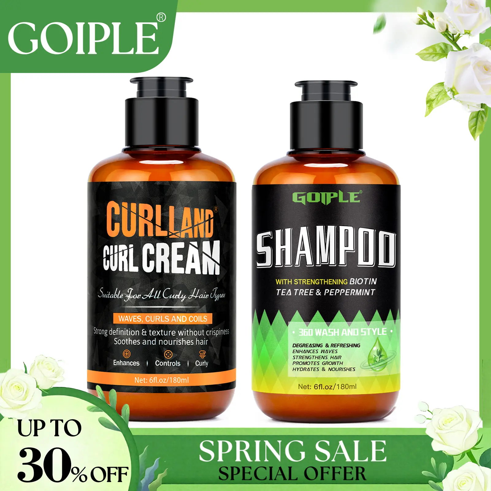 curling cream&wave shampoo