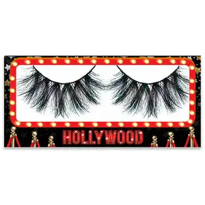 Hollywood Lash ACTION 2 Faux Mink Eyelashes | 20mm Dramatic Strip Lashes for Bold Glam Looks