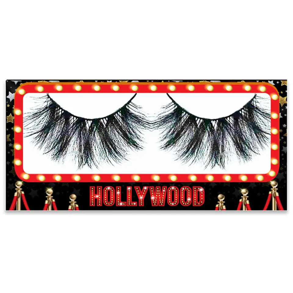Hollywood Lash ACTION 2 Faux Mink Eyelashes | 20mm Dramatic Strip Lashes for Bold Glam Looks