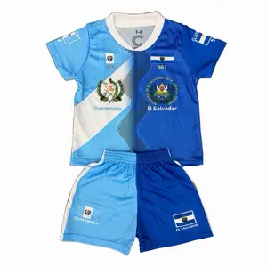 El Salvador/Guatemala Soccer Set Royal Blue Unisex Jersey & Shorts
