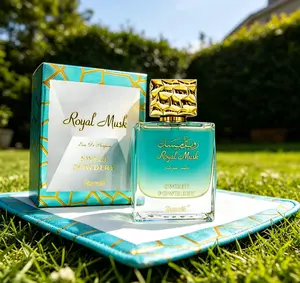 Surrati Royal Musk Sweet Powdery EDP 3.4oz / 100ML, Long Lasting Arabian Unisex Perfume, Rich Warm Musk & Sweet Powdery Scent, Daily Casual & Party Fragrance, Premium Oriental Scent for Men Women Perfect for Gifting