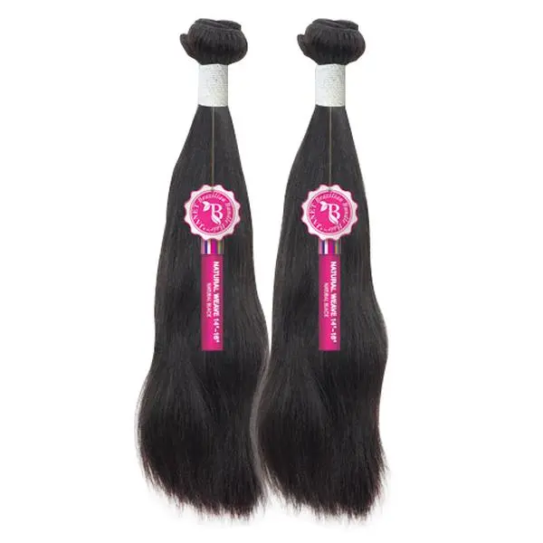 Janet Collection Bombshell Style Human Hair Straight Weave, Shed-Free and Durable, Remains Rich and Vibrant After Dyeing, Easy Styling And Care, Natural