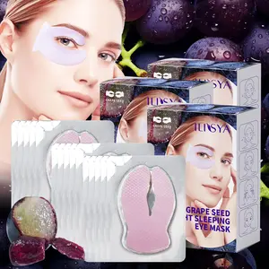 3 boxes of grape seed gel eye patches, can be used for 6-8 hours, reduce eye wrinkles, 360 degrees moisturize eye skin, eye care products