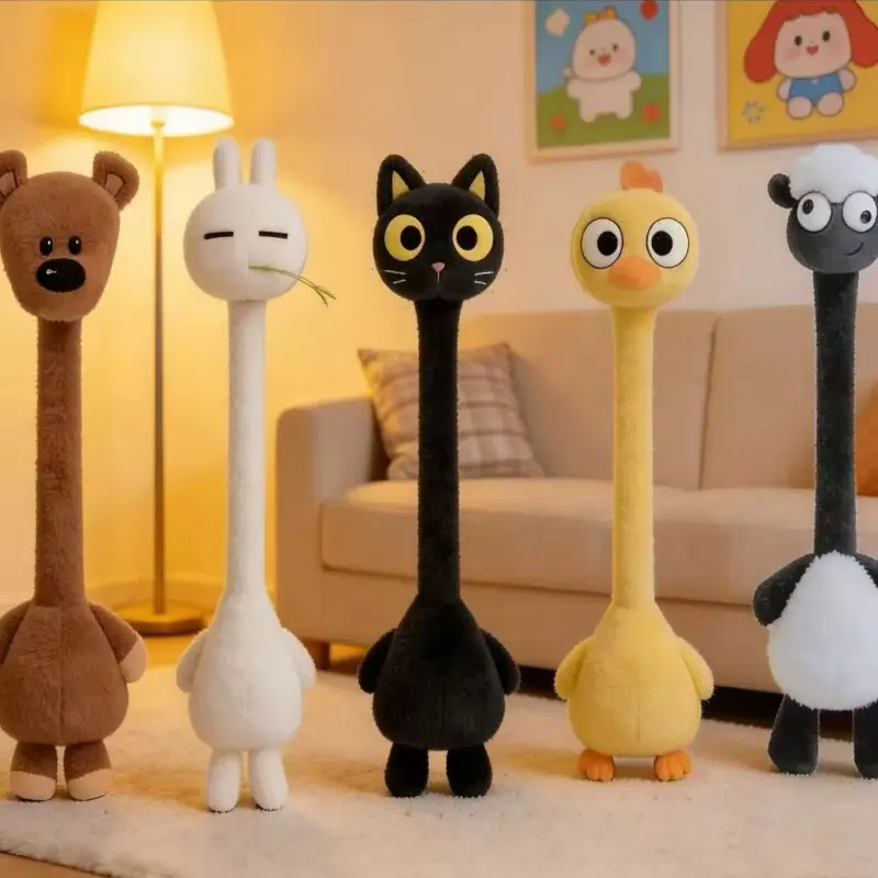 Novelty Long Neck Zodiac Plush Doll Soft Stuffed Toy for Prank & Decor Novelty Long Neck Zodiac Plush Doll Soft Stuffed Toy for Prank & Decor