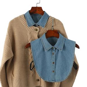 Men's and women's denim false collars are simple and versatile, making them a must-have for layering. They are suitable for various occasions such as daily life and the workplace.