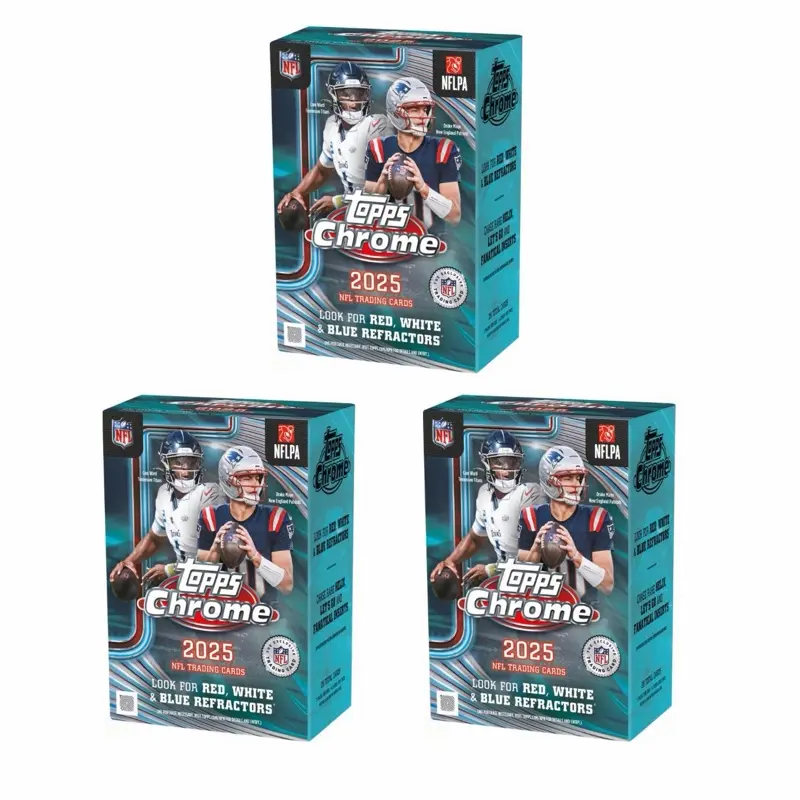 BOX BREAK 1  - 3 - 2025 - Topps Chrome Blaster Boxes !!