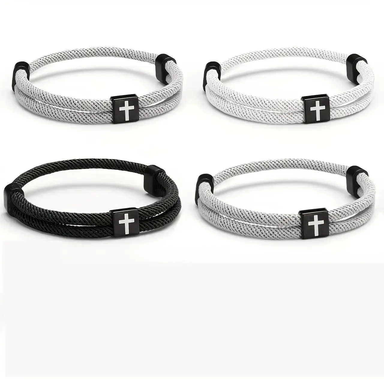 Black+White+Dark grey+Light grey/4pcs