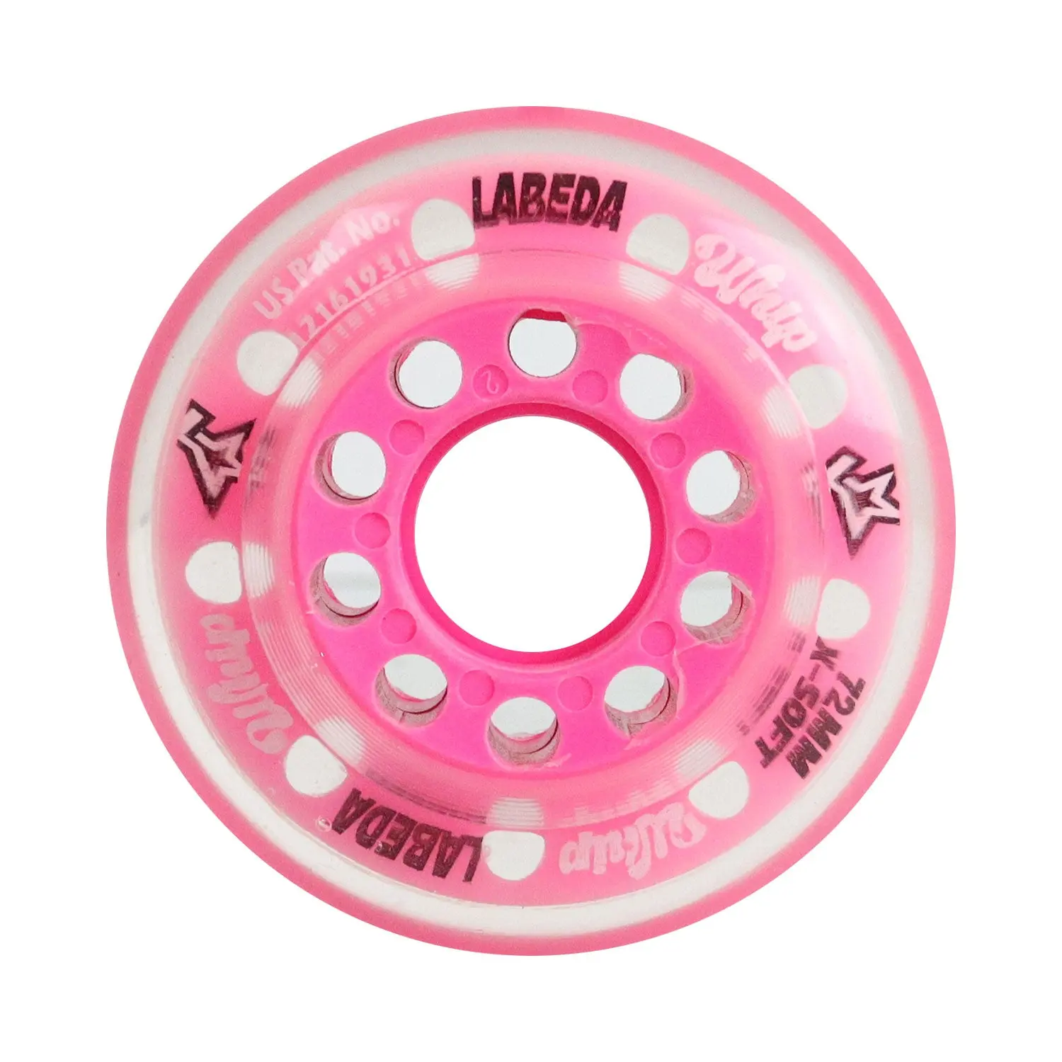 Labeda Whips Roller Hockey Wheel - Pink X-Soft 72mm - Single Wheel