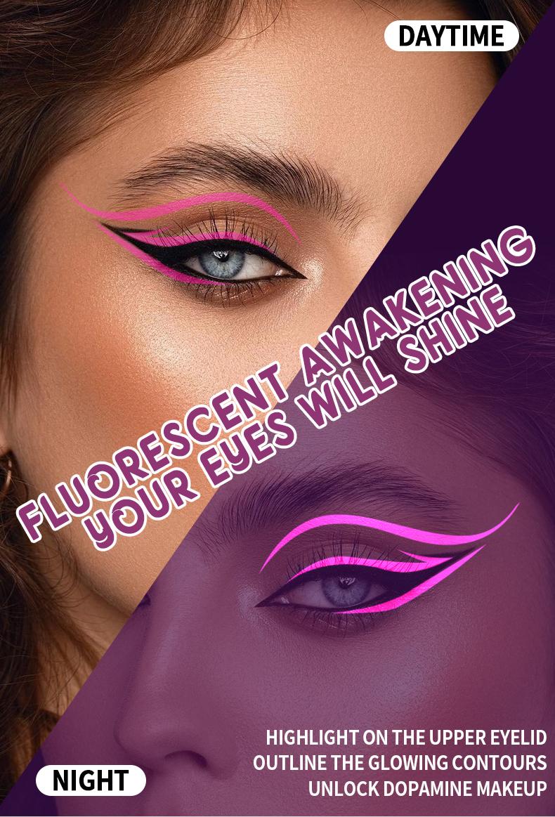 8 Color Liquid Eyeliner Set, Waterproof Smudge Proof Matte Eyeliner with Christmas Tree Tip, Quick Dry Smooth Ink, Long Lasting No Crease, Neon Liner for Bold Graphic & Winged Eye Looks, Perfect for Daily, Festival & Party Makeup        ， 。